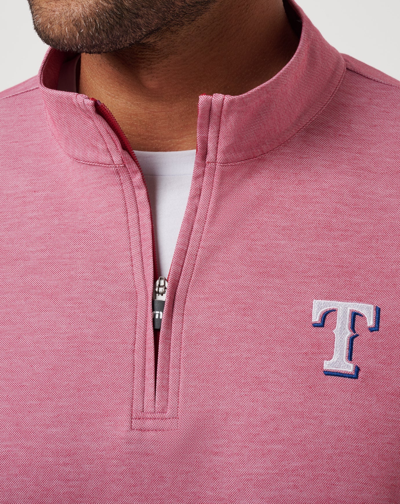 Texas Rangers Time To Tailgate Quarter Zip Men|New/Heather Red