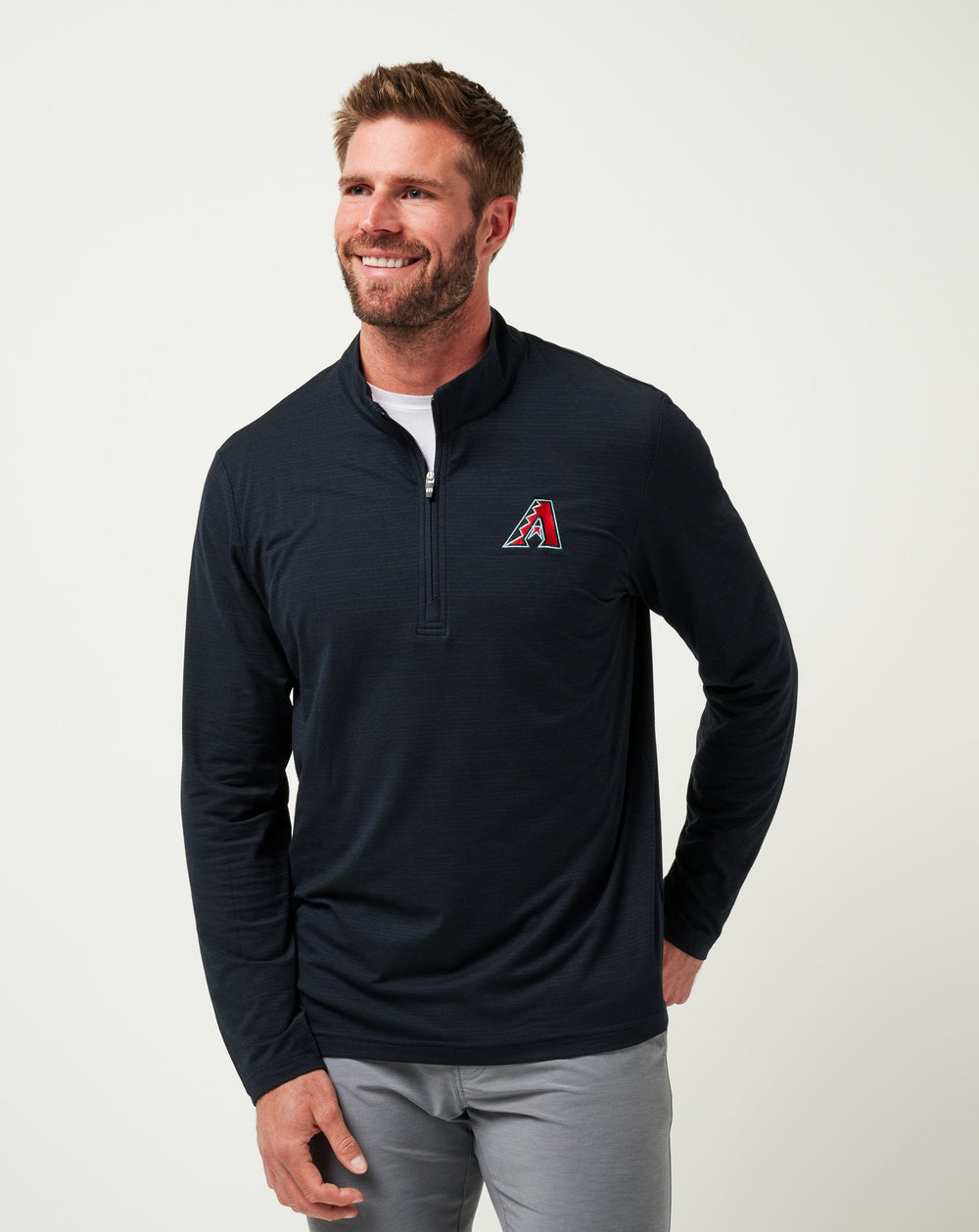 Arizona Diamondbacks The Heater Quarter Zip Men|New/Black