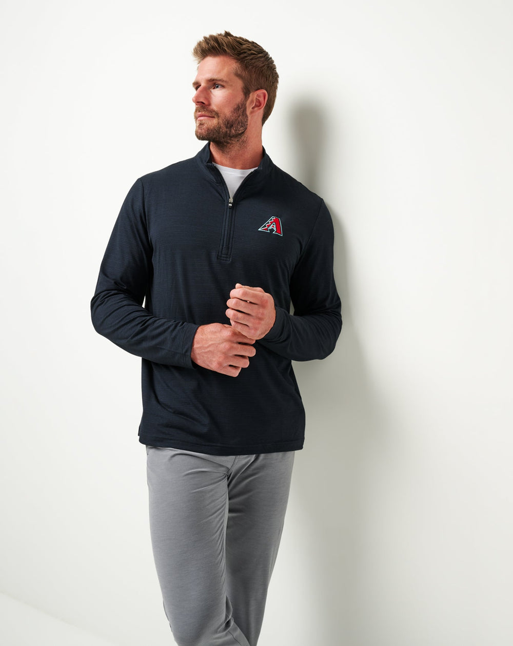 Arizona Diamondbacks The Heater Quarter Zip Men|New/Black