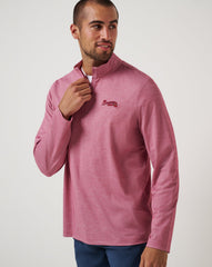 Atlanta Braves Time To Tailgate Quarter Zip Men|New/Heather Red