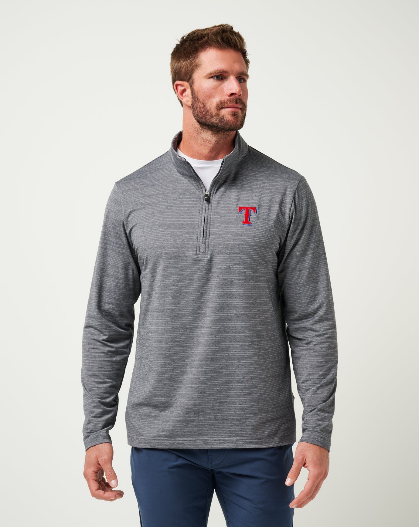 Texas Rangers The Heater Quarter Zip Men|New/Sleet/Quiet Shade
