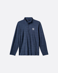 New York Yankees The Heater Quarter Zip Men|Game Day|New/Vintage Indigo/Black