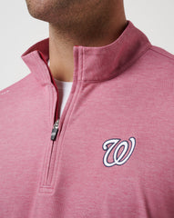 Washington Nationals Time To Tailgate Quarter Zip Men|New/Heather Red