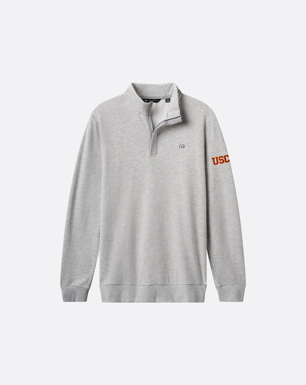 USC Cloud Quarter Zip 2.0 Men|Game Day|New/Heather Light Grey