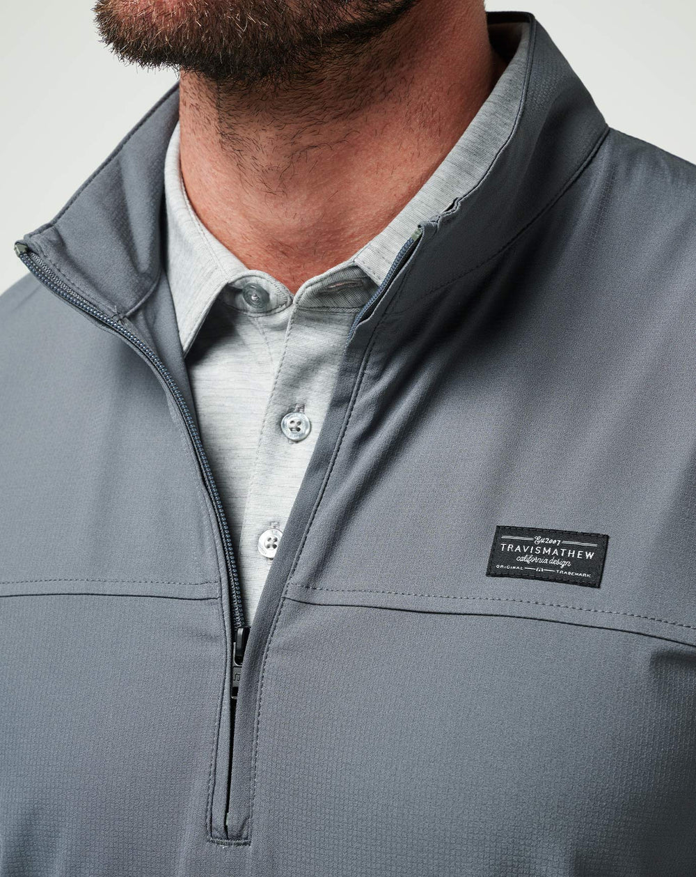 Wanderlust Quarter Zip Men|Golf/Quiet Shade