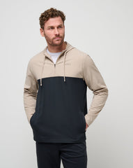Rocky Shore Quarter Zip Hoodie Men/Oxford Tan
