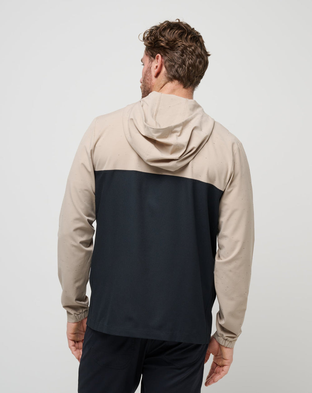 Rocky Shore Quarter Zip Hoodie Men/Oxford Tan