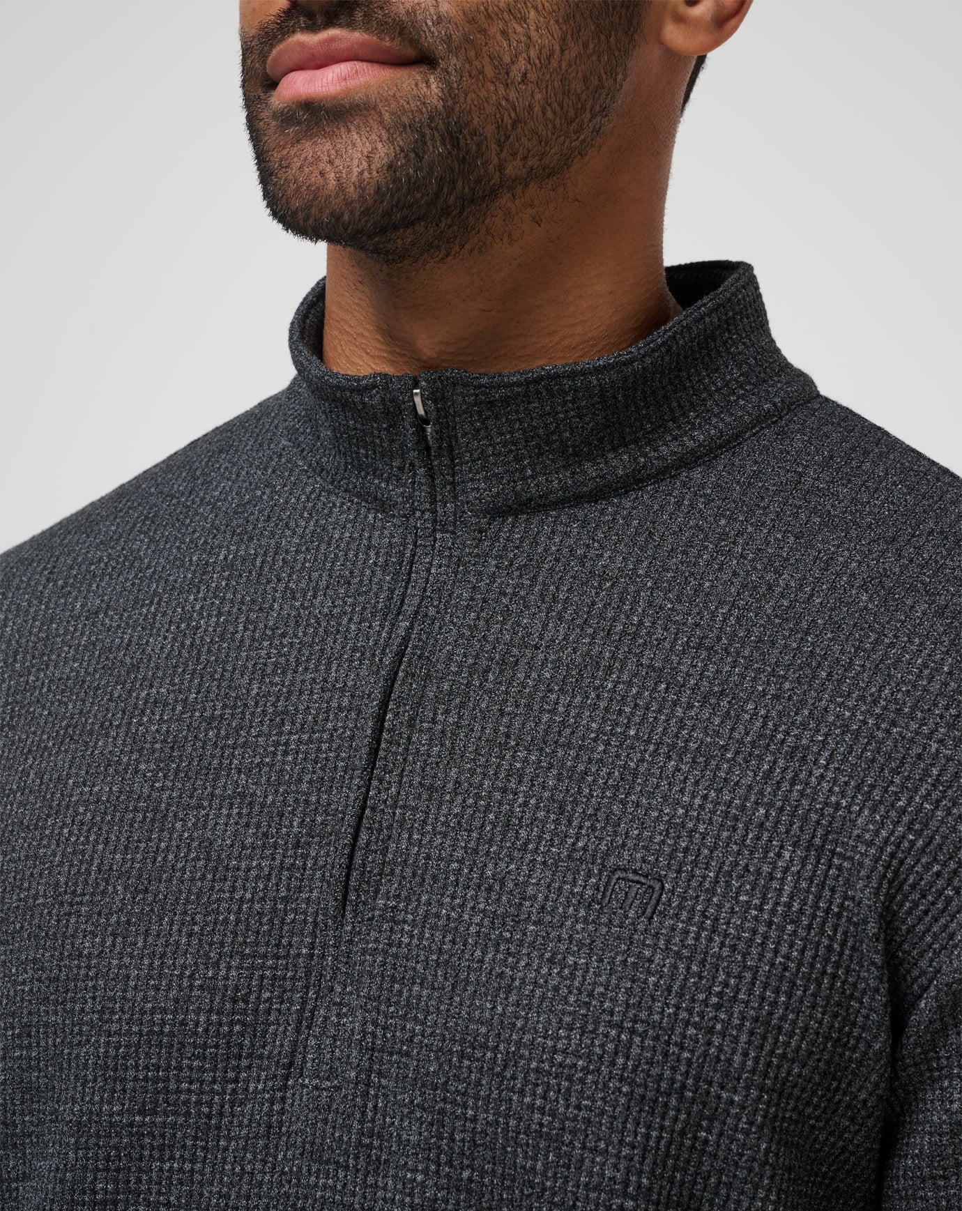 Last Sunset Quarter Zip Men/Heather Dark Grey