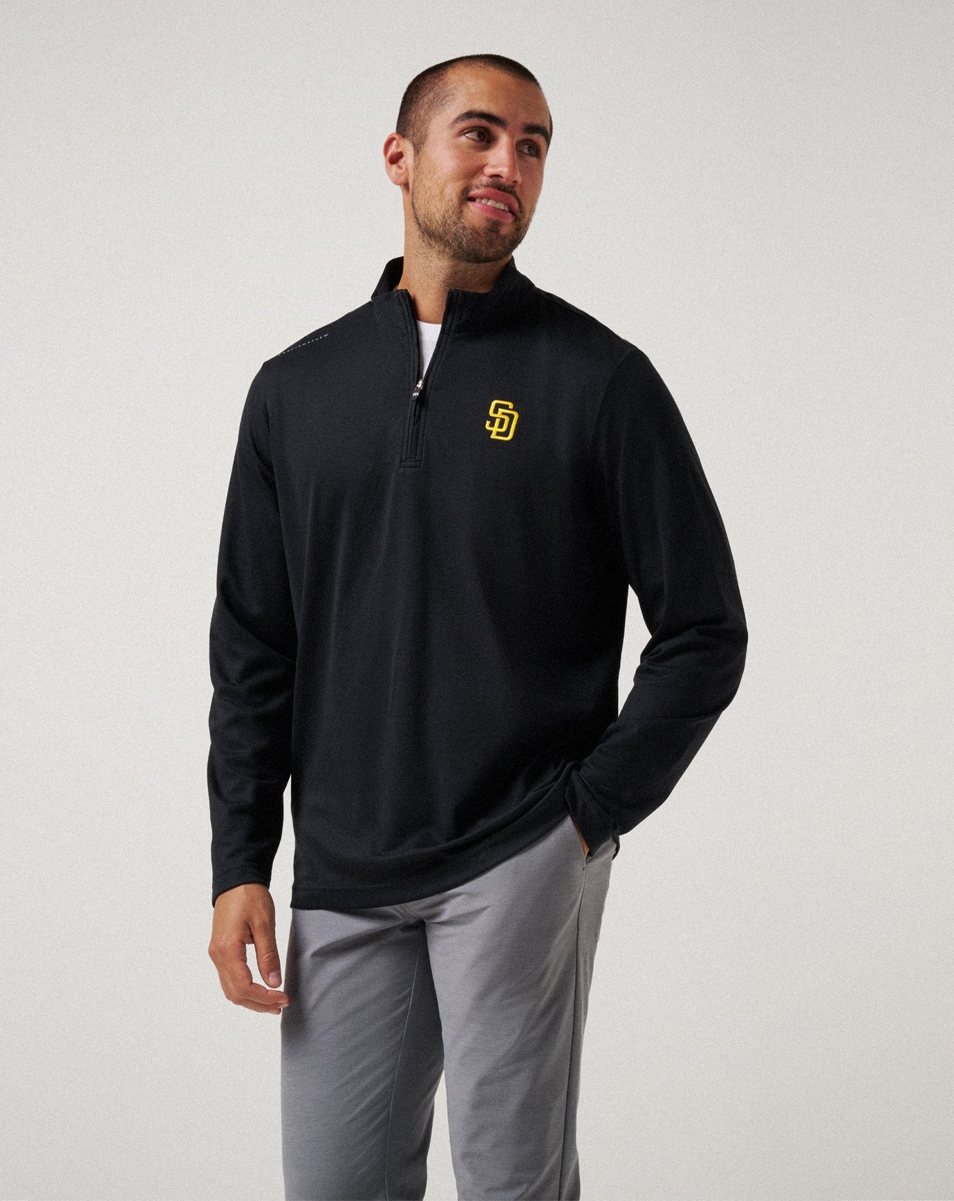 San Diego Padres Time To Tailgate Quarter Zip Men|Game Day|New/Black