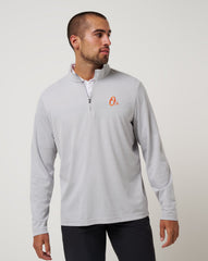 Baltimore Orioles Time To Tailgate Quarter Zip Men|New/Heather Grey