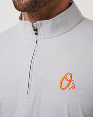 Baltimore Orioles Time To Tailgate Quarter Zip Men|New/Heather Grey