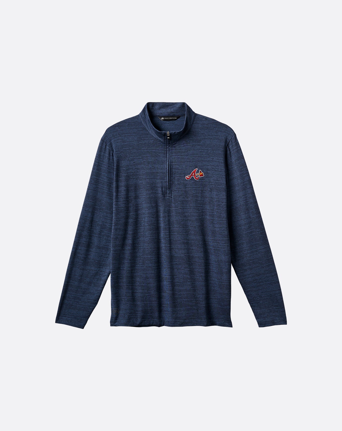Atlanta Braves The Heater Quarter Zip Men|New/Vintage Indigo/Black