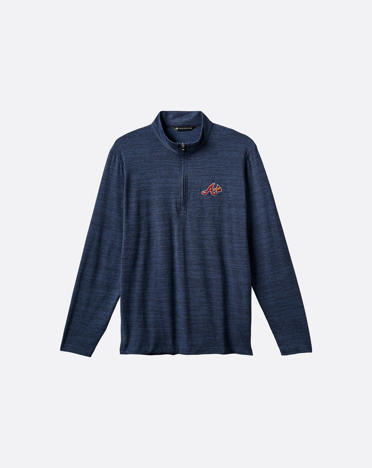 Atlanta Braves The Heater Quarter Zip Men|New/Vintage Indigo/Black