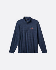 Atlanta Braves The Heater Quarter Zip Men|New/Vintage Indigo/Black
