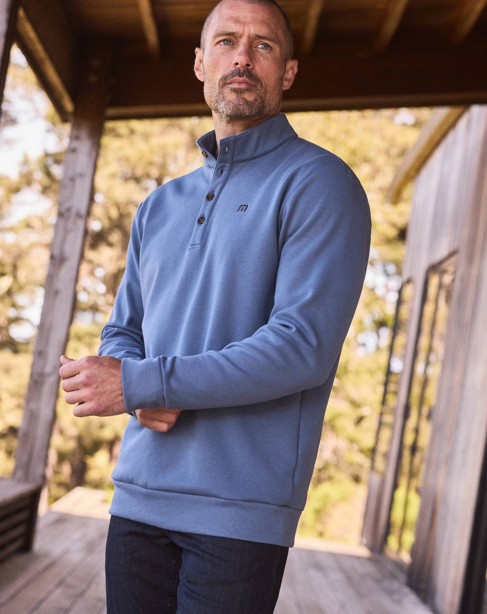 All Day Cruise Quarter Zip Men/Bering Sea