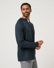Country Hopping Hooded Quarter Zip Men/Total Eclipse