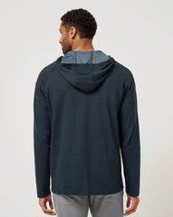 Country Hopping Hooded Quarter Zip Men/Total Eclipse