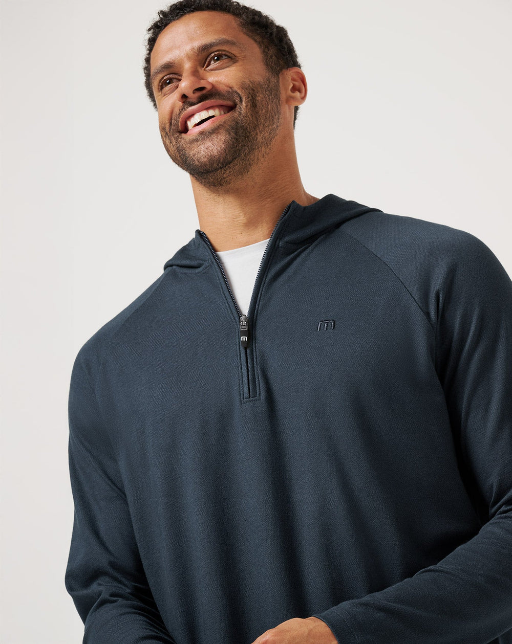 Country Hopping Hooded Quarter Zip Men/Total Eclipse