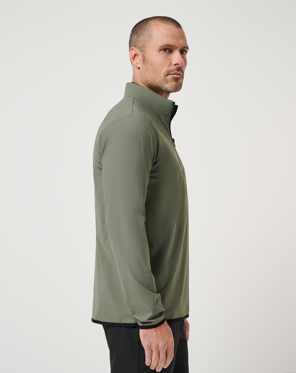 Jeep Tour Quarter Zip Men|Golf/Dark Olive