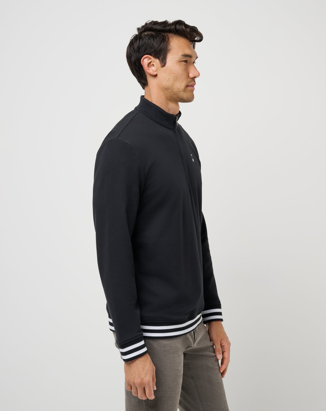 Happier Hour Quarter Zip Men/Black