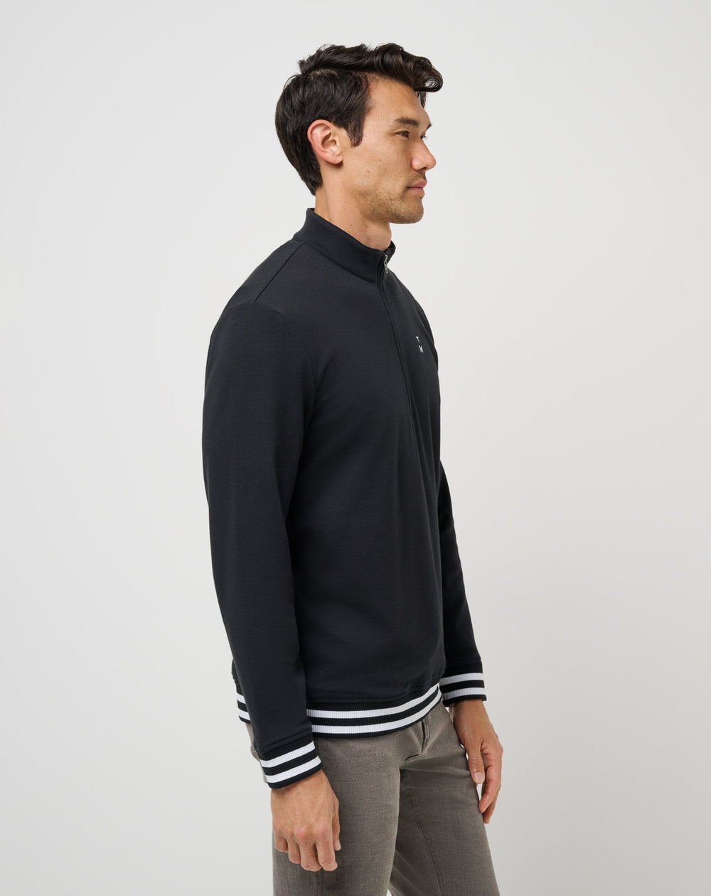Happier Hour Quarter Zip Men/Black
