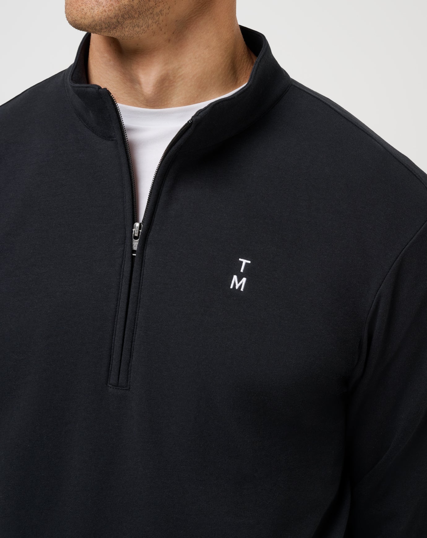 Happier Hour Quarter Zip Men/Black