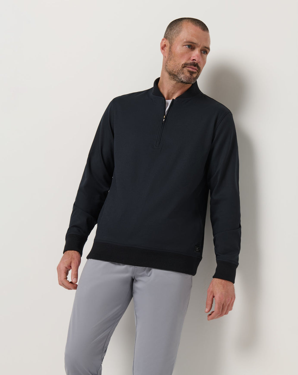 Highway Men Quarter Zip Men/Black