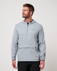 Out Of Pocket Hooded Quarter Zip Men|Golf/Heather Light Grey
