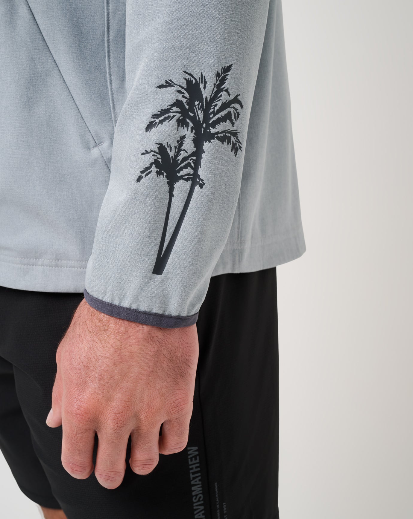 Out Of Pocket Hooded Quarter Zip Men|Golf/Heather Light Grey