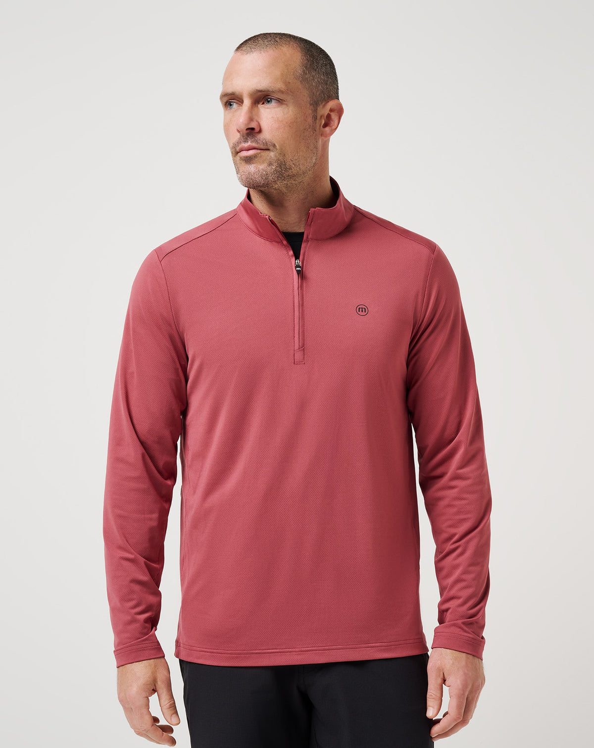 Heater Pro Quarter Zip Men|Golf/Roan Rouge