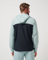 Coin Toss Quarter Zip Hoodie Men|New/Gray Mist