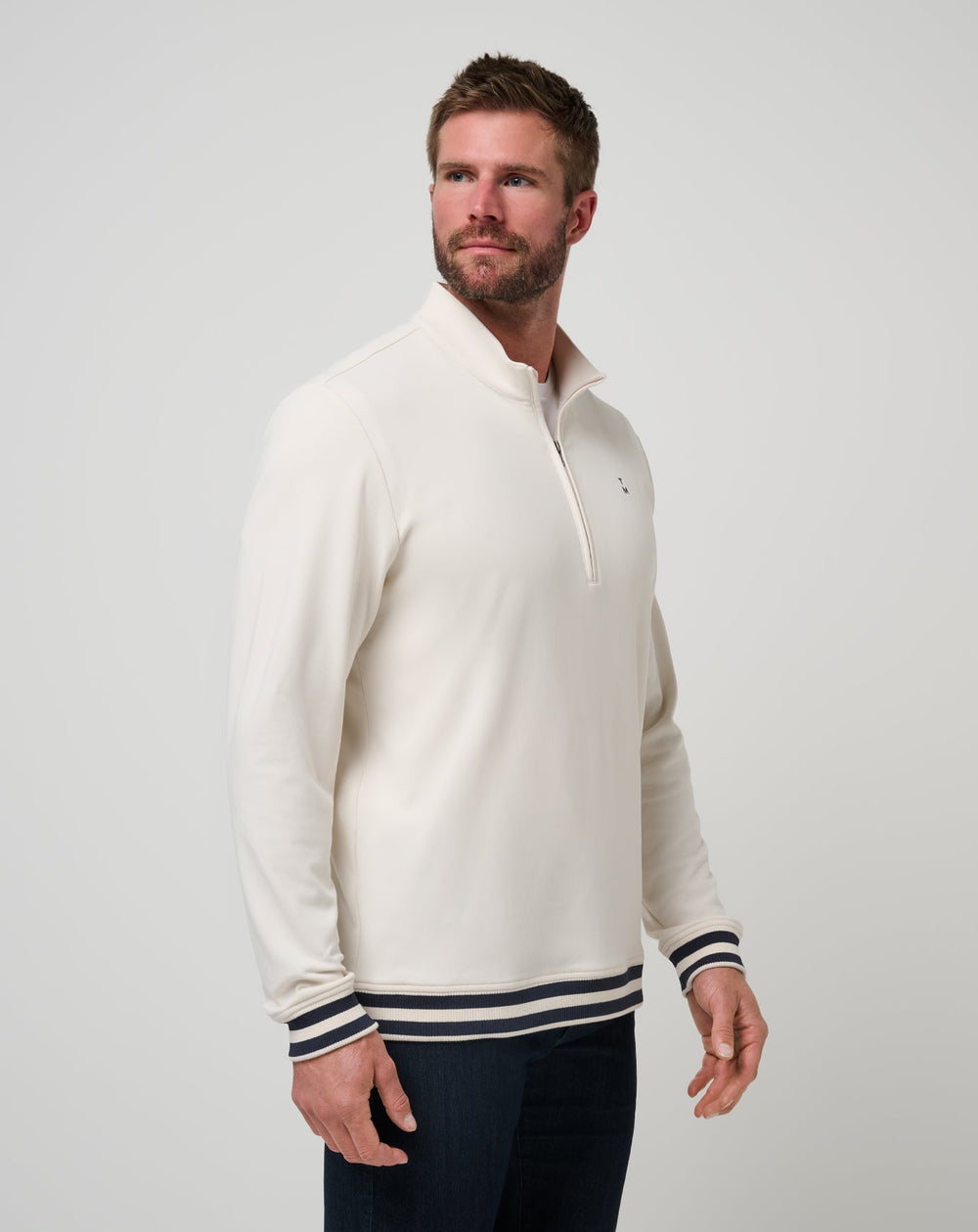 Happier Hour Quarter Zip Men/Birch