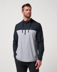Coin Toss Quarter Zip Hoodie Men|New/Heather Light Grey