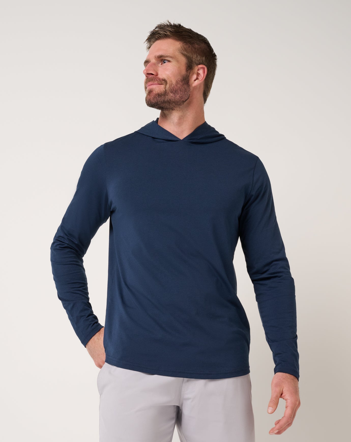 Performance Jersey Hoodie Men|Golf/Total Eclipse