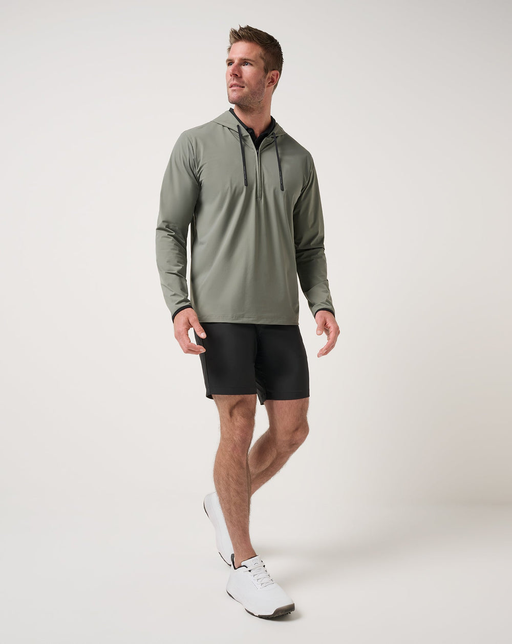 Hero Hour Tech Hoodie Men|Golf/Dark Olive