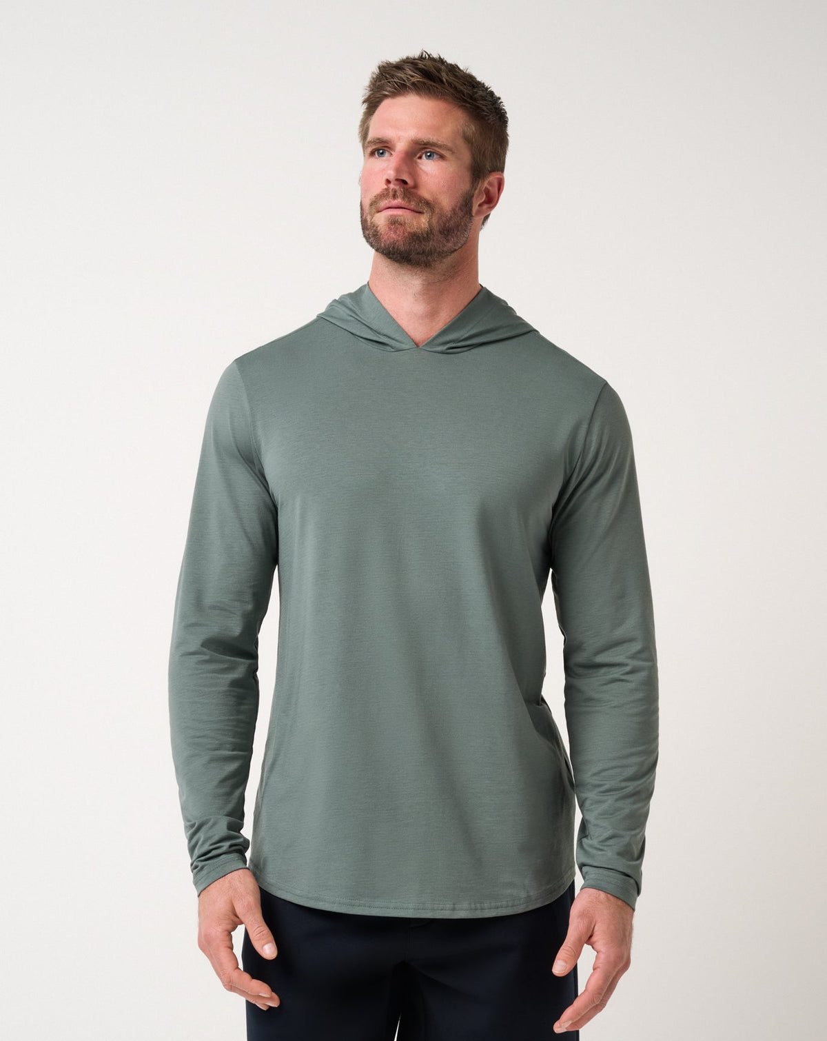 Performance Jersey Hoodie Men|Golf/Balsam Green