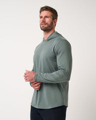 Performance Jersey Hoodie Men|Golf/Balsam Green
