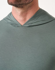 Performance Jersey Hoodie Men|Golf/Balsam Green
