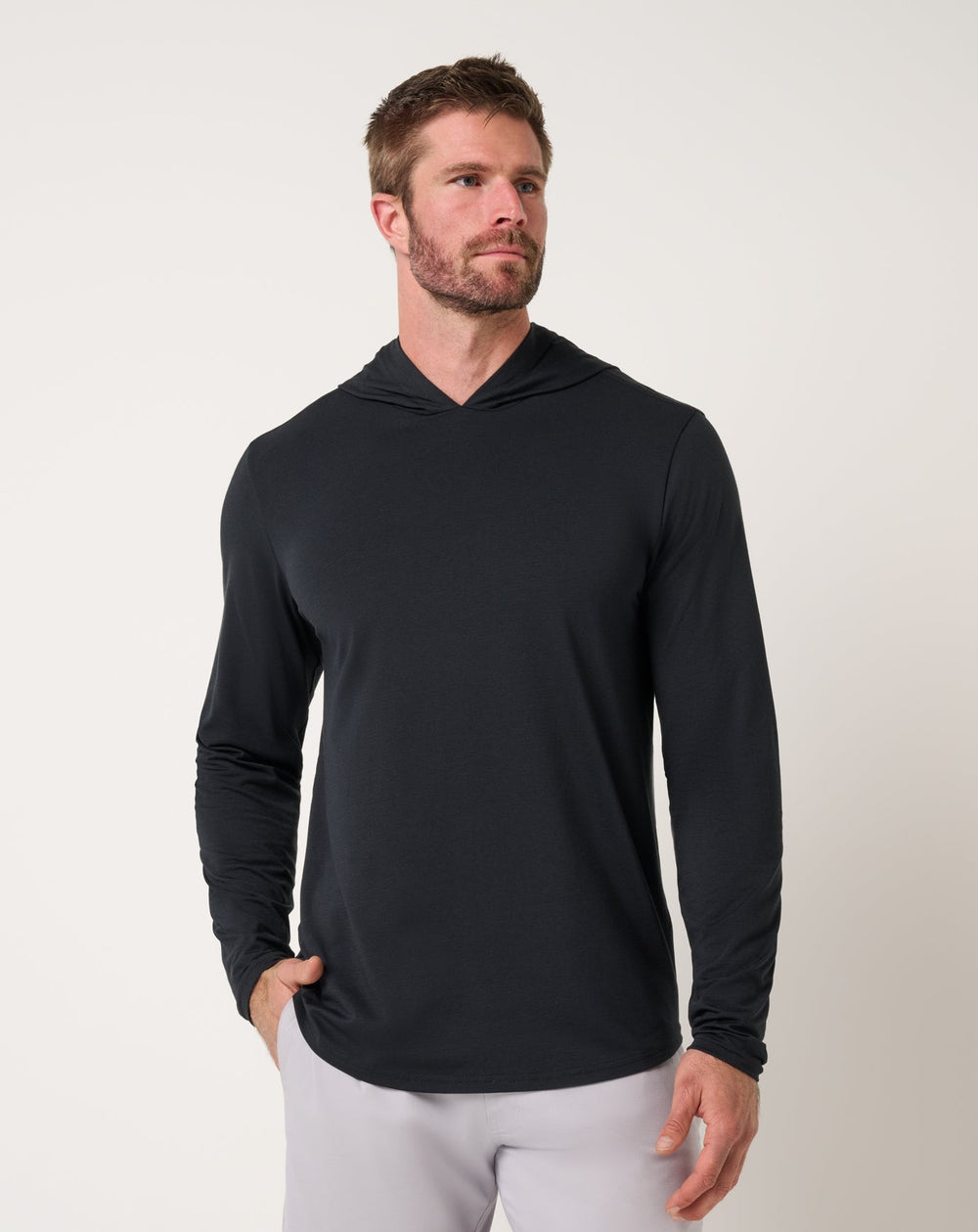 Performance Jersey Hoodie Men|Golf/Black