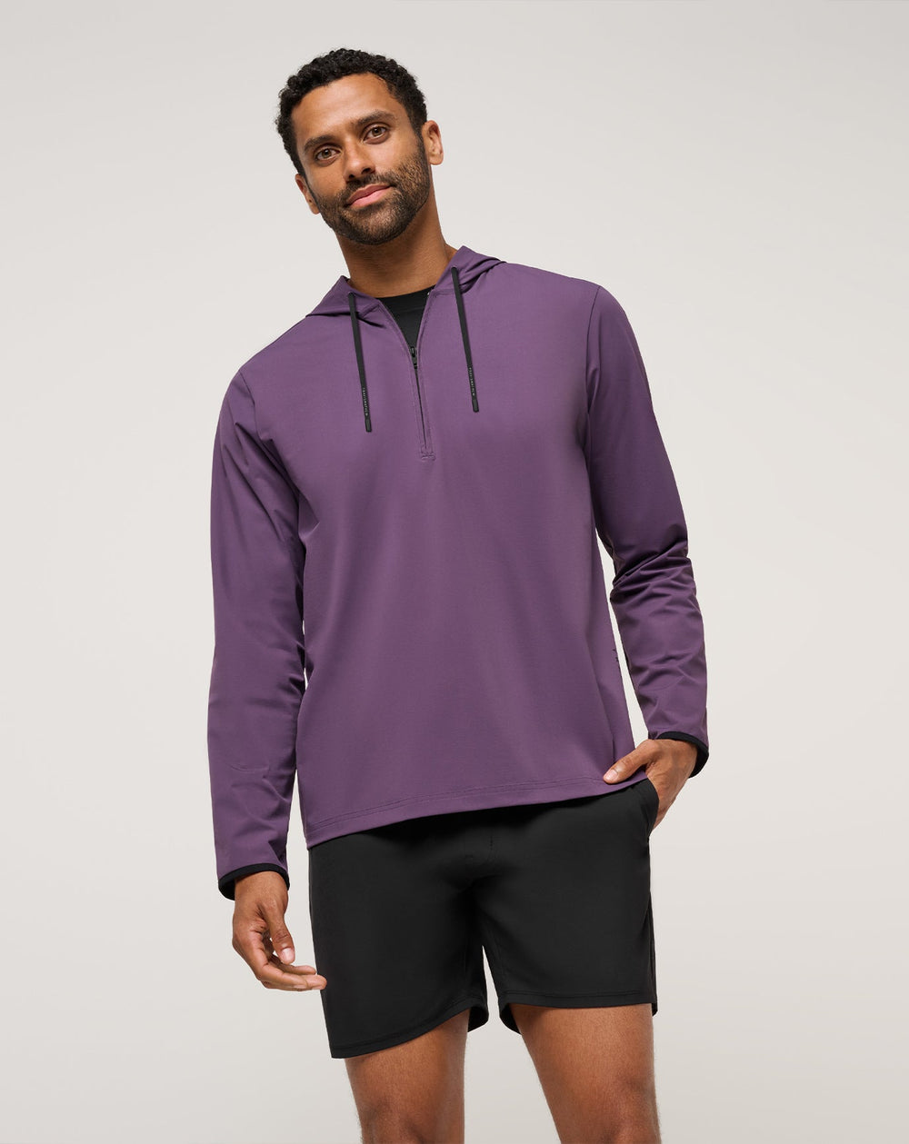 Hero Hour Tech Hoodie Men|Golf/Purple Velvet