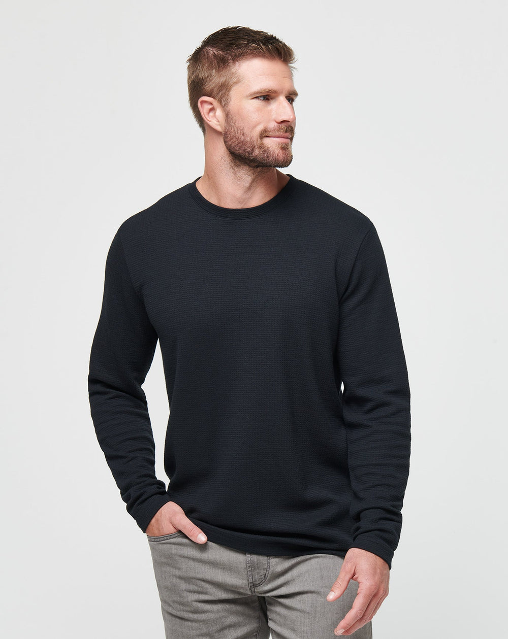 Cloud Waffle Crew Men/Black
