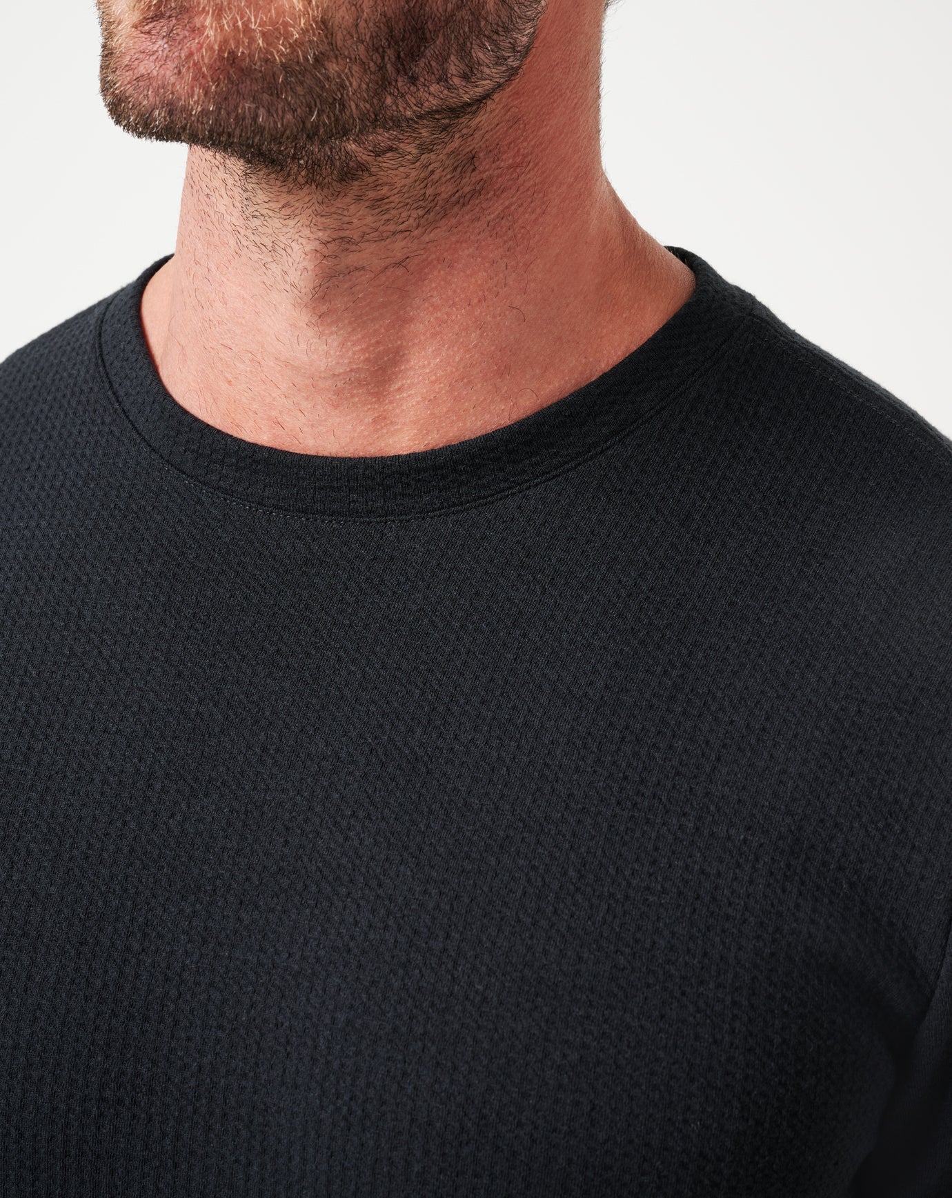 Cloud Waffle Crew Men/Black