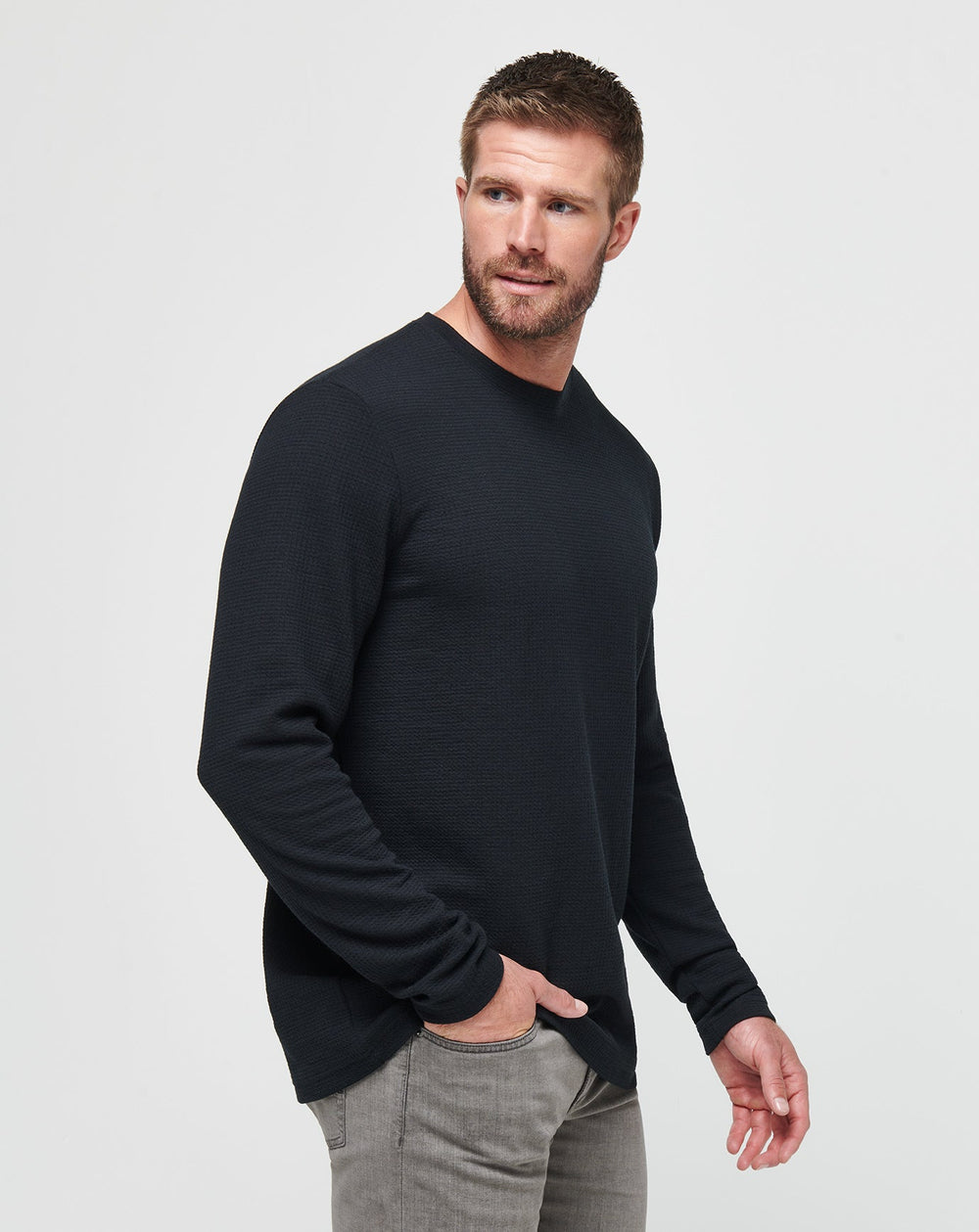 Cloud Waffle Crew Men/Black