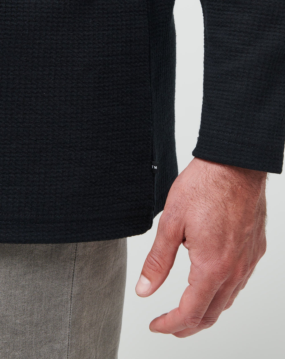Cloud Waffle Crew Men/Black