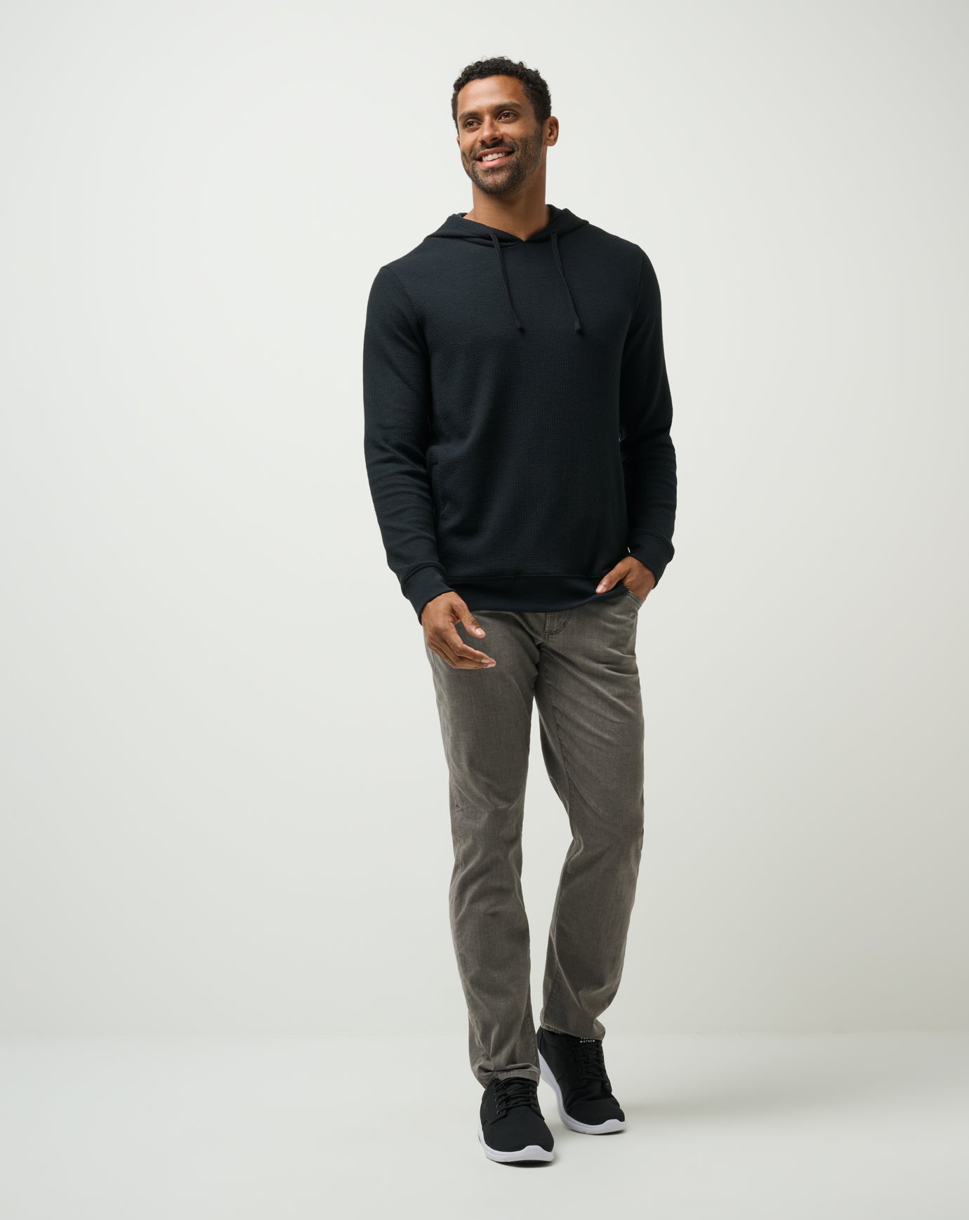 Cloud Waffle Hoodie Men/Black