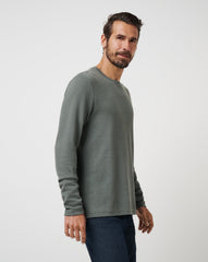 Cloud Waffle Crew Men/Dark Olive
