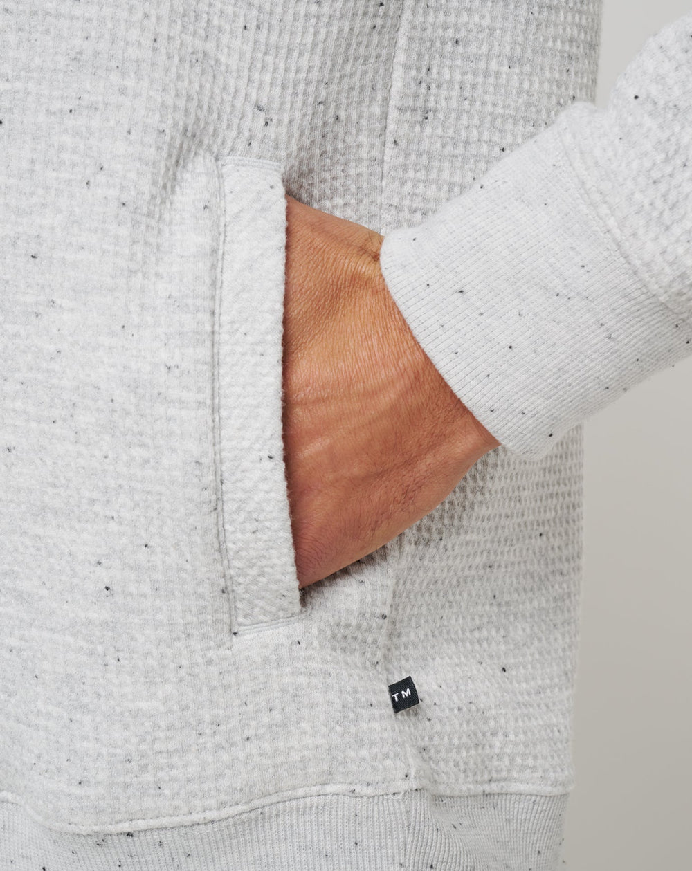 Cloud Waffle Hoodie Men/Light Grey