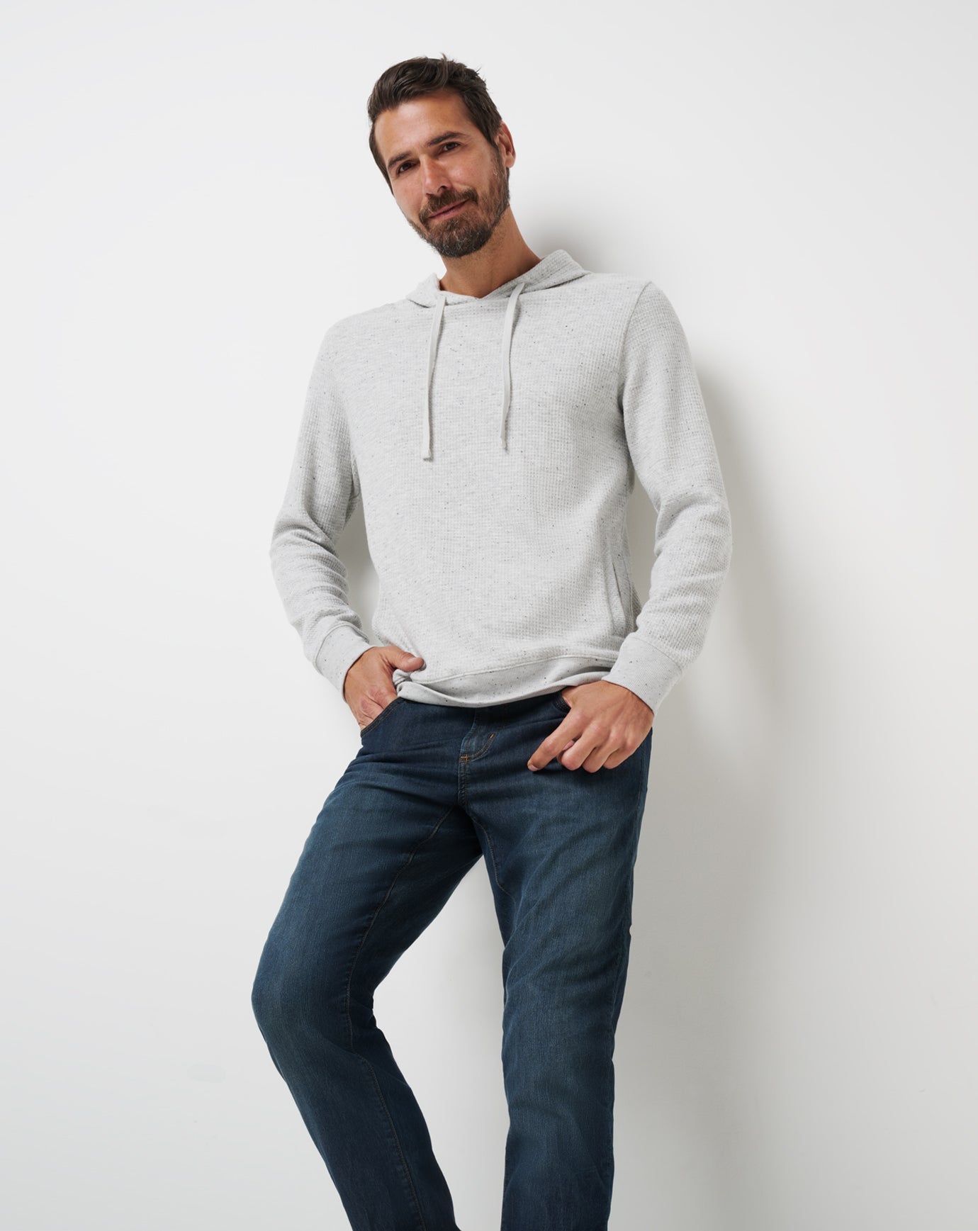 Cloud Waffle Hoodie Men/Light Grey