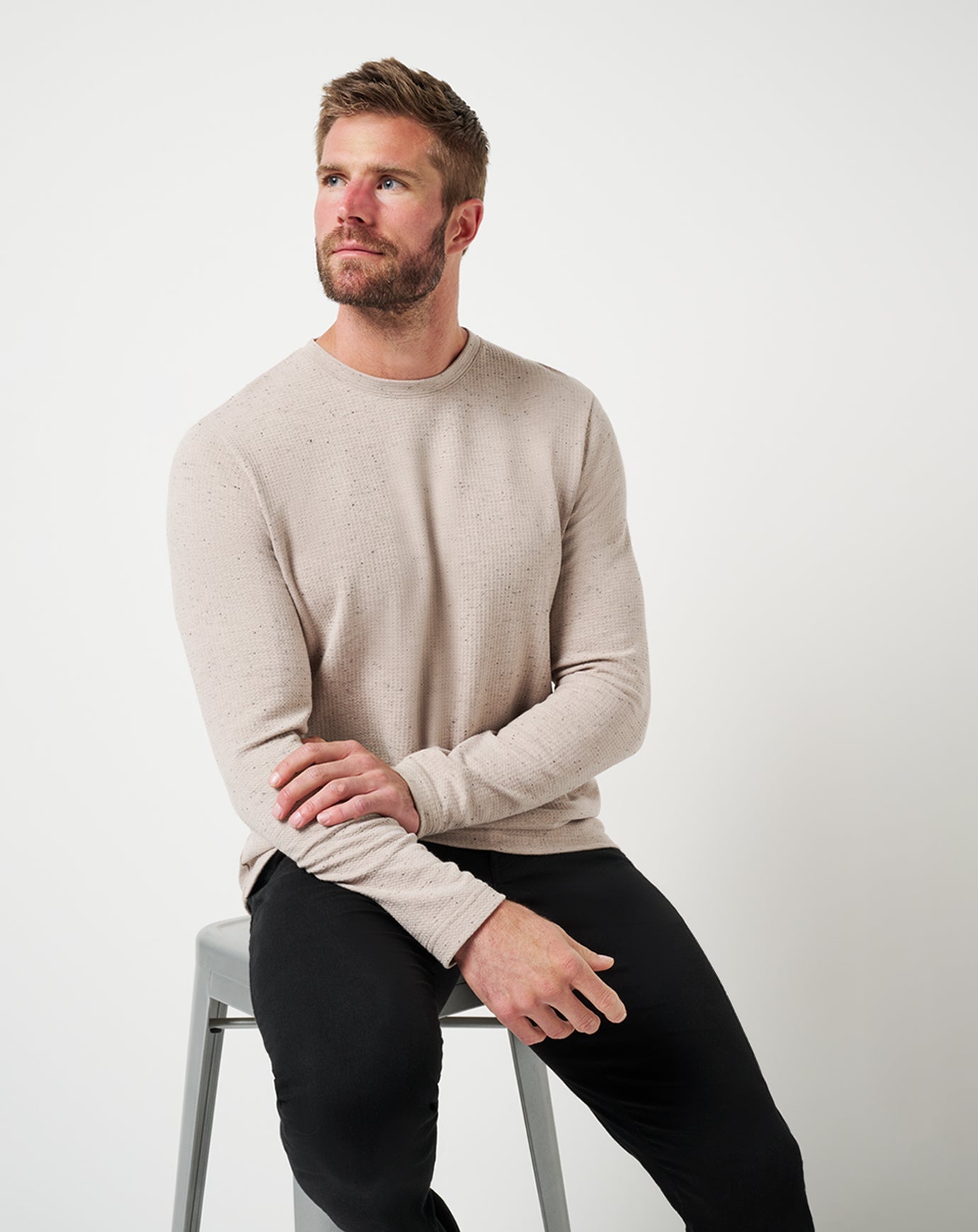 Cloud Waffle Crew Men/Oxford Tan