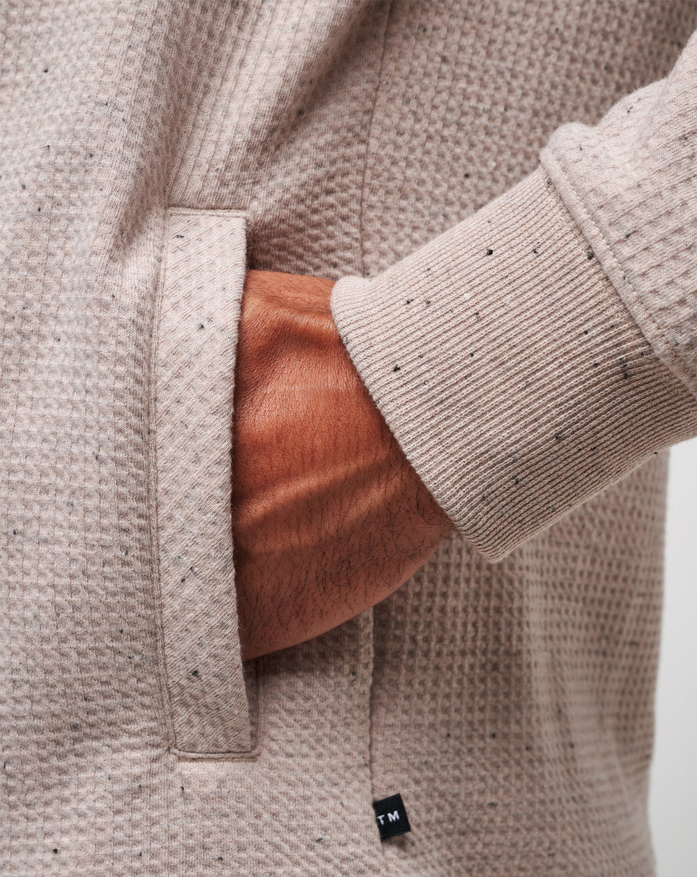 Cloud Waffle Hoodie Men/Oxford Tan